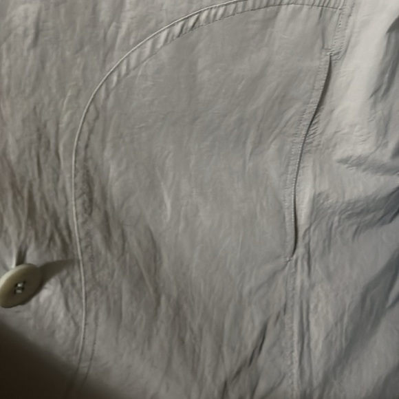 Eileen Fisher Black and Gray Trench Coat - Picture 5 of 6